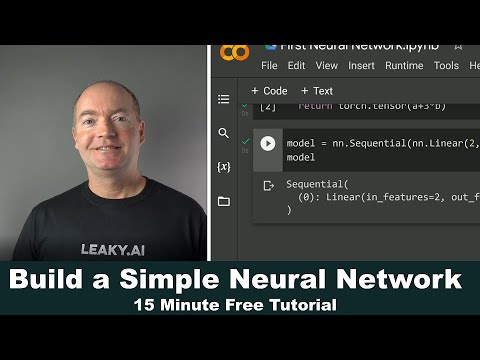 Build your First Neural Network - 15 Minutes, 20 Lines of Code (PyTorch, Google Colab)