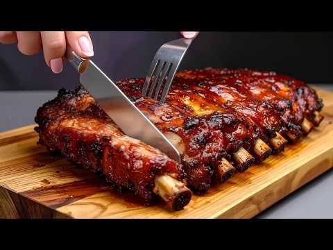 I'm not frying anymore!  The secret trick for perfect BBQ ribs!  Juicy, tender, perfect.