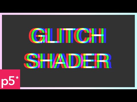 Chromatic Aberration Glitch Shader in P5js
