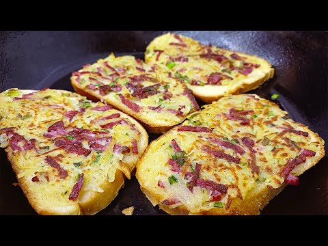 Breakfast in 10 minutes! Hot sandwiches are 100 times TASTIER than pizza.