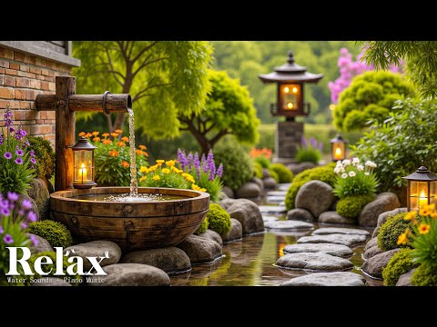 Instant Peace of Mind 🌿 Bamboo Water Sounds & Relaxing Music, Anxiety Relief