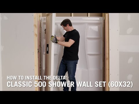 How to Install a Delta® Classic 500 Shower Wall Set (60x32)