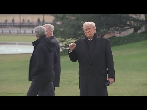 President Donald Trump prepares for primetime address to the nation