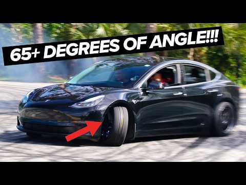 We built a Drift Tesla - and it’s WAY too GOOD!