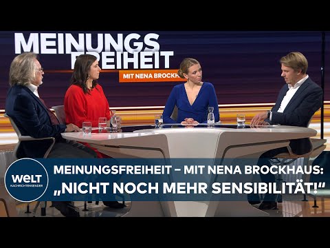 WELT-Talk MEINUNGSFREIHEIT: „Nicht noch mehr sensible Männer!“ Komplette Sendung mit Nena Brockhaus