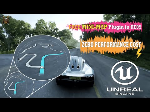 Professional Racing Minimap Plugin in UE05 🆓FREE Plugin & Zero Performance Cost ⚡| PART 15