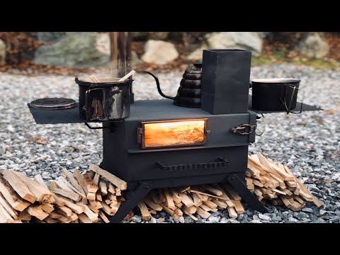 Camping angular pipe-Oven Rocket Stove