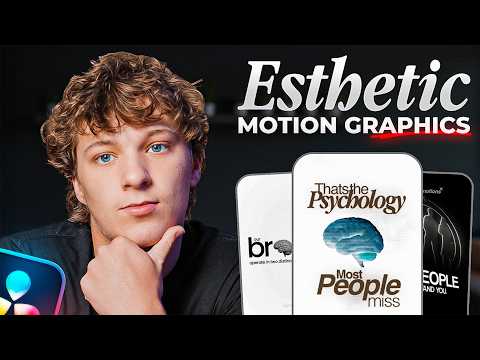 How I Create Esthetic Motion Graphics In DaVinci Resolve