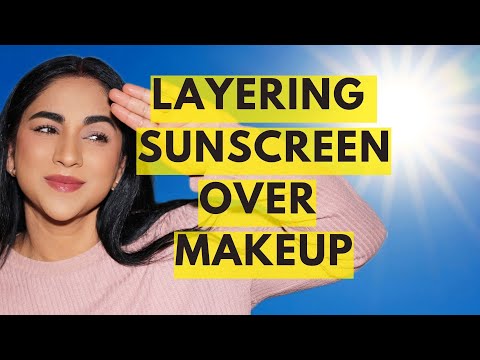 Should you put makeup on before or after sunscreen?🌞