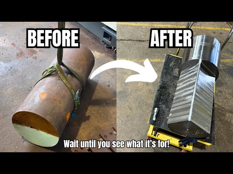 Machining a 1000lb (450kg) Auger Drive Sub (Wait until you see the AUGER!)