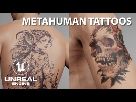 Unreal Engine 5.6 - How To Create Metahuman Tattoos - Tutorial