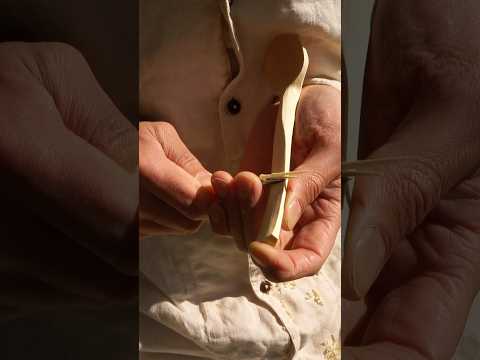 Carving a spoon in the sun. #woodcarving #woodworking