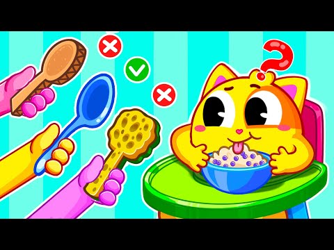Colheres Diferentes Para Crianças | Canção Divertida Para Bebês | Toddler Zoo