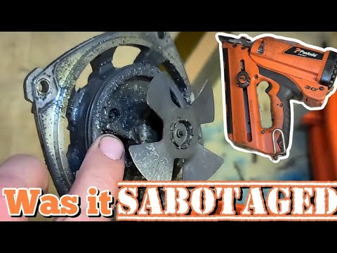 I've never seen anything like this before inside a Paslode nail gun. 