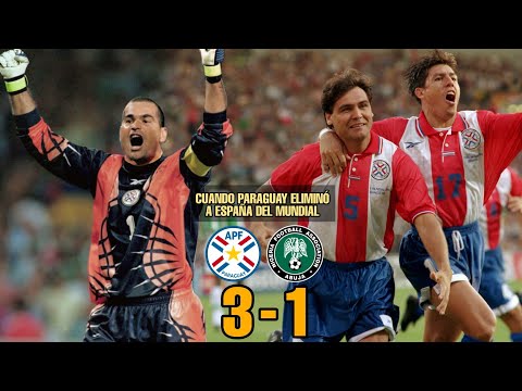 El día que PARAGUAY ELIMINÓ a ESPAÑA del MUNDIAL | Paraguay 3-1 Nigeria 1998