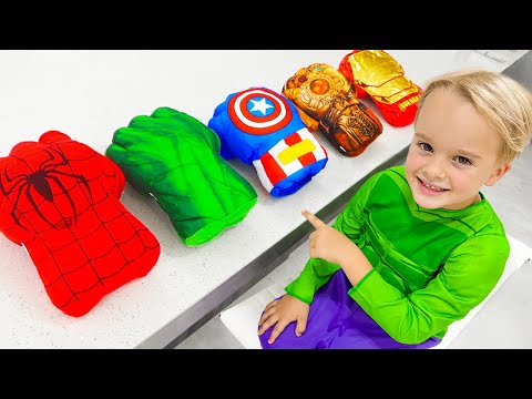 قصص اطفال عن الابطال الخارقين والازياء السحرية مع كريس والاصدقاء