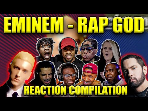 EMINEM "RAP GOD" Can Reactors Catch All These BARS! Speed is INSANE! | Ultimate Reaction Compilation