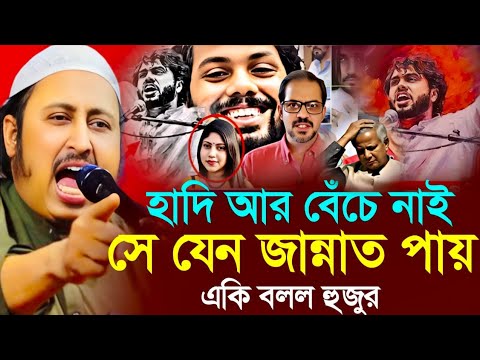 হাদি আর বেঁচে নাই সে যেন জান্নাতপায় ইয়াসিন আলী qari yasin ali saheb jalsa qari yasin ali saheb waz