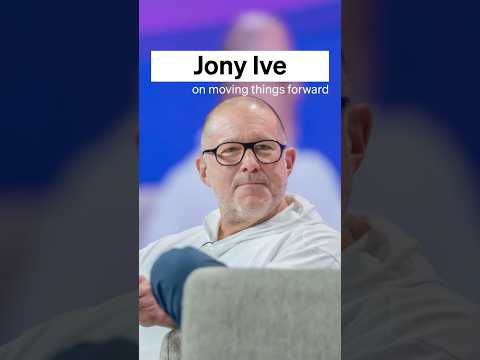 Jony Ive: "I think people confuse innovation with being different or breaking stuff."
