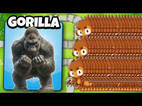 100 Monkeys VS a Gorilla!