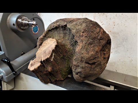Woodturning - Oak Mushroom Burl to Bowl