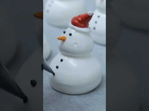 초콜릿 크리스마스트리와 눈사람 머랭쿠키