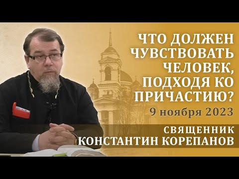 Что должен чувствовать человек, подходя ко Причастию. Беседа о. Константина Корепанова (9.11.2023)