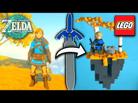 I made ZELDA Tears of the Kingdom in LEGO...