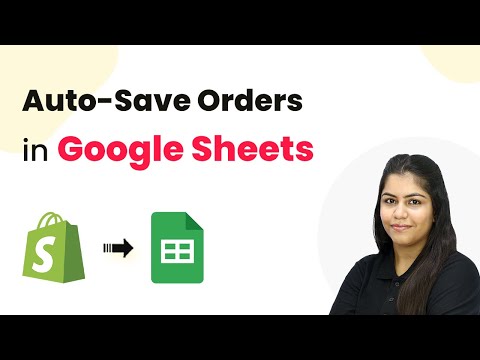Add E-Commerce Order Details to Google Sheets in 5 Minutes
