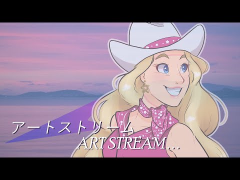 【Art Stream】with Cowgirl Barbie