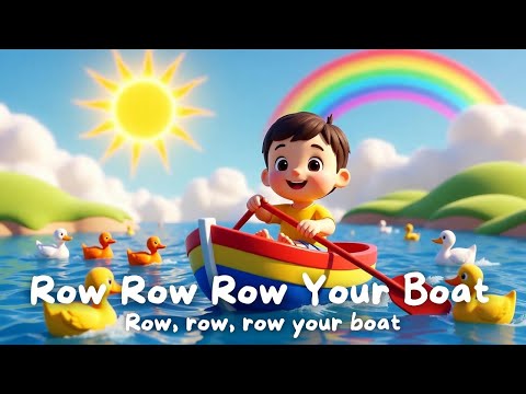 Row Row Row Your Boat π€π | Cute 3D Nursery Rhymes for Kids | Laila Fun