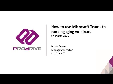 How to use Microsoft Teams to run engaging webinars