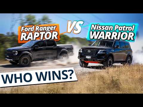 Patrol Warrior or Ranger Raptor: Nissan V8 or Ford Twin-Turbo V6 on Aussie Tracks?