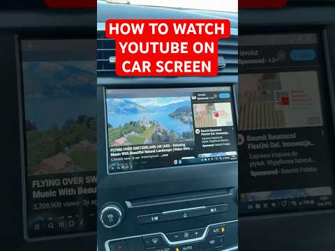 How to watch YouTube or Netflix on Car Screen