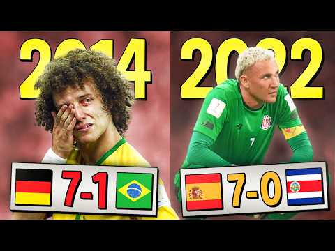 The HEAVIEST DEFEAT of Each World Cup