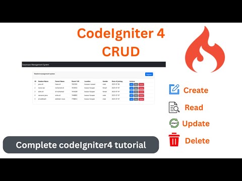 Complete CodeIgniter 4 CRUD Tutorial with Bootstrap 5 (Step-by-Step)