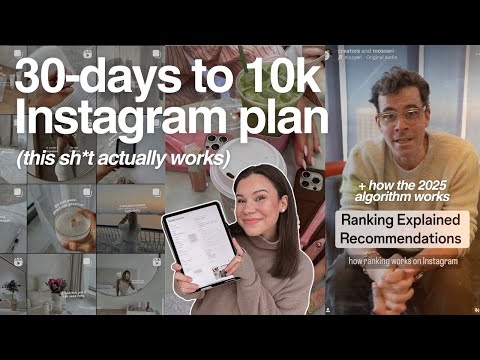 Your 30 day plan to blow-up on Instagram in 2025: Content calendar, templates + the algorithm 101