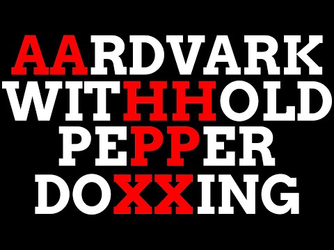 A Double Letter Word For EVERY Letter