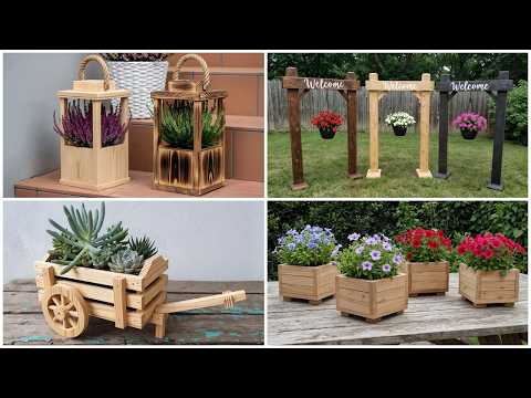EASY AND CHARMING WOODEN CRAFT IDEAS TO DECORATE YOUR GARDEN