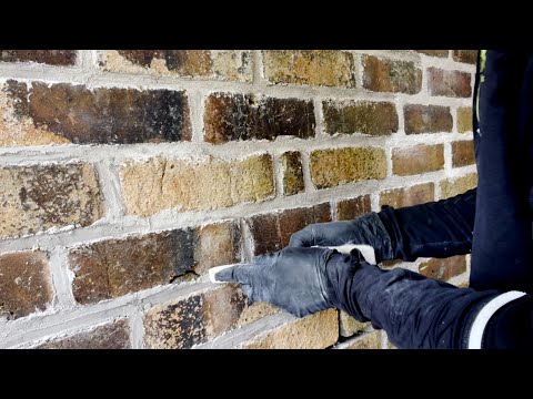 Lime mortar pointing