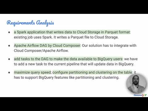 PDE-13 Quick, GCP Professional Data Engineer - Parquet, Spark, Airflow, Composer, bq, DAG, Dataproc