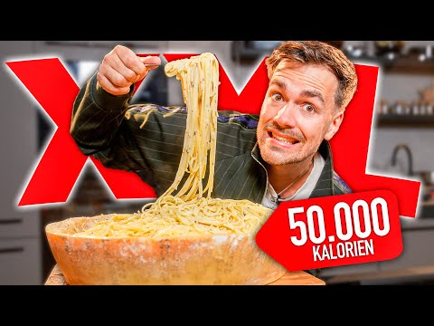 Ein Tag XXL Kochen 🤯🍝 (50.000+ Kalorien)