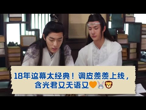 调皮魏无羡上线！蓝忘机无奈宠溺，18年这幕笑出声！ 13-15-08-2018
