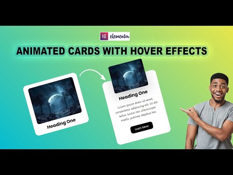 Elementor Animated Cards With Hover Effects For Free | CSS Tips & Tricks