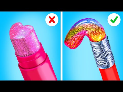 AWESOME ART HACKS & SCHOOL DIY IDEAS 💥🎓 From Nerd to Popular! Funny Makeup Hacks by 123 GO! Genius