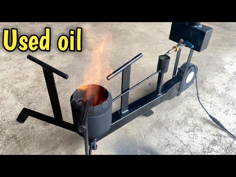 USED ​​OIL STOVE // The perfect DIY DIY for your camping preparations!