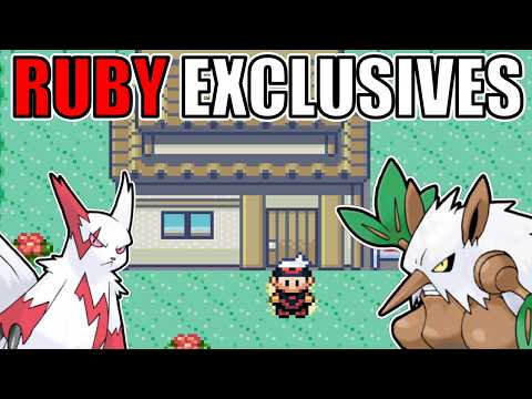 Beating Pokémon Ruby with only the Version Exclusives
