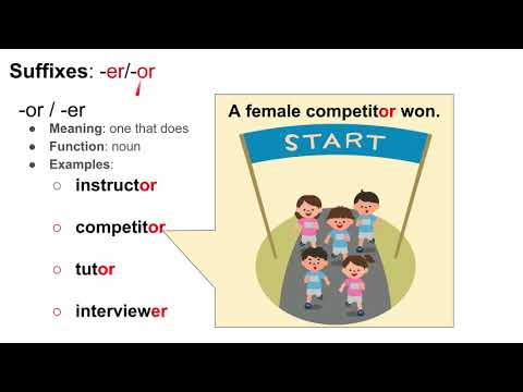 Suffixes that Change Verbs to Nouns