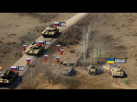 Abrams Tank Surrounds Russian T-90s — Then THIS Happens!