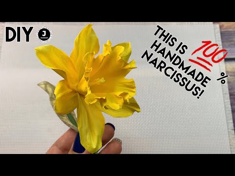 DIY. 🌼. Как сделать Нарцисс из фоамрирана.